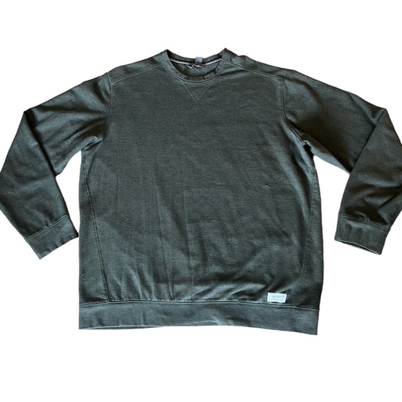 Eddie Bauer forest green long sleeve crewneck sweater tall XL - Picture 3 of 6